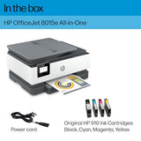 HP OfficeJet 8015e Wireless Color All-in-One Printer, 6 months of Instant Ink included