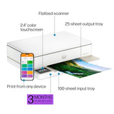 HP Envy 6155e Wireless All-in-One Color Inkjet Printer, Print, scan, Copy, Duplex Printing Best-for-Home, 3 months of Instant Ink included (714L5A)