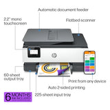 HP OfficeJet 8015e Wireless Color All-in-One Printer, 6 months of Instant Ink included